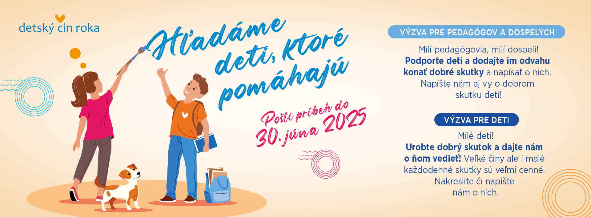 Detský čin roka 2025 - pošli príbeh